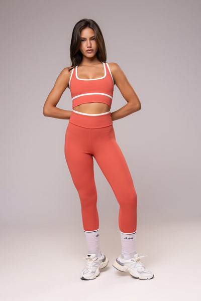 Conjunto Legging e Top Nadador Power Terracota