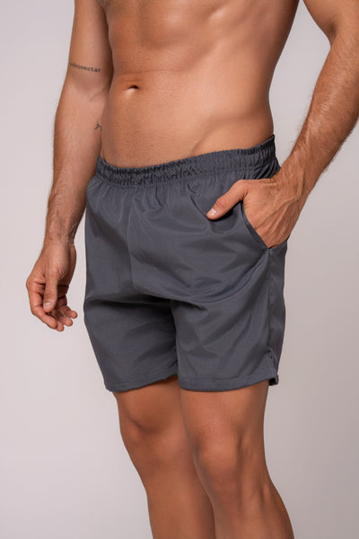 Bermuda Tactel Masculina Esportiva Grafite