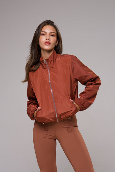 Jaqueta Corta-Vento Pulse Terracota
