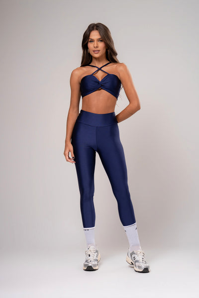 Conjunto Legging e Top Torcido Glow Marinho
