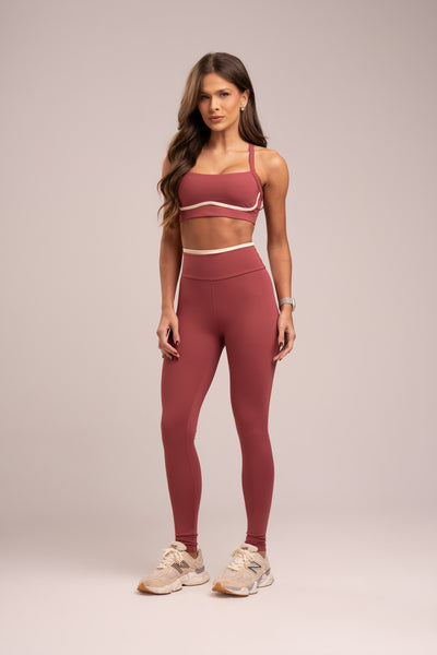 Conjunto Power Legging e Top Sculpt Malva