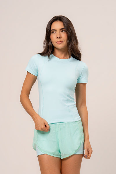 Blusa Manga Curta Cosmo Menta