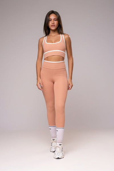 Conjunto Legging e Top Nadador Power Peach