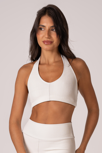 Top Frente Única Flow Off White