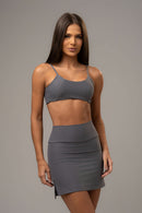 Short Saia Cosmo Cinza