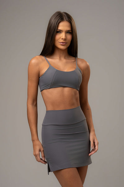 Short Saia Cosmo Cinza