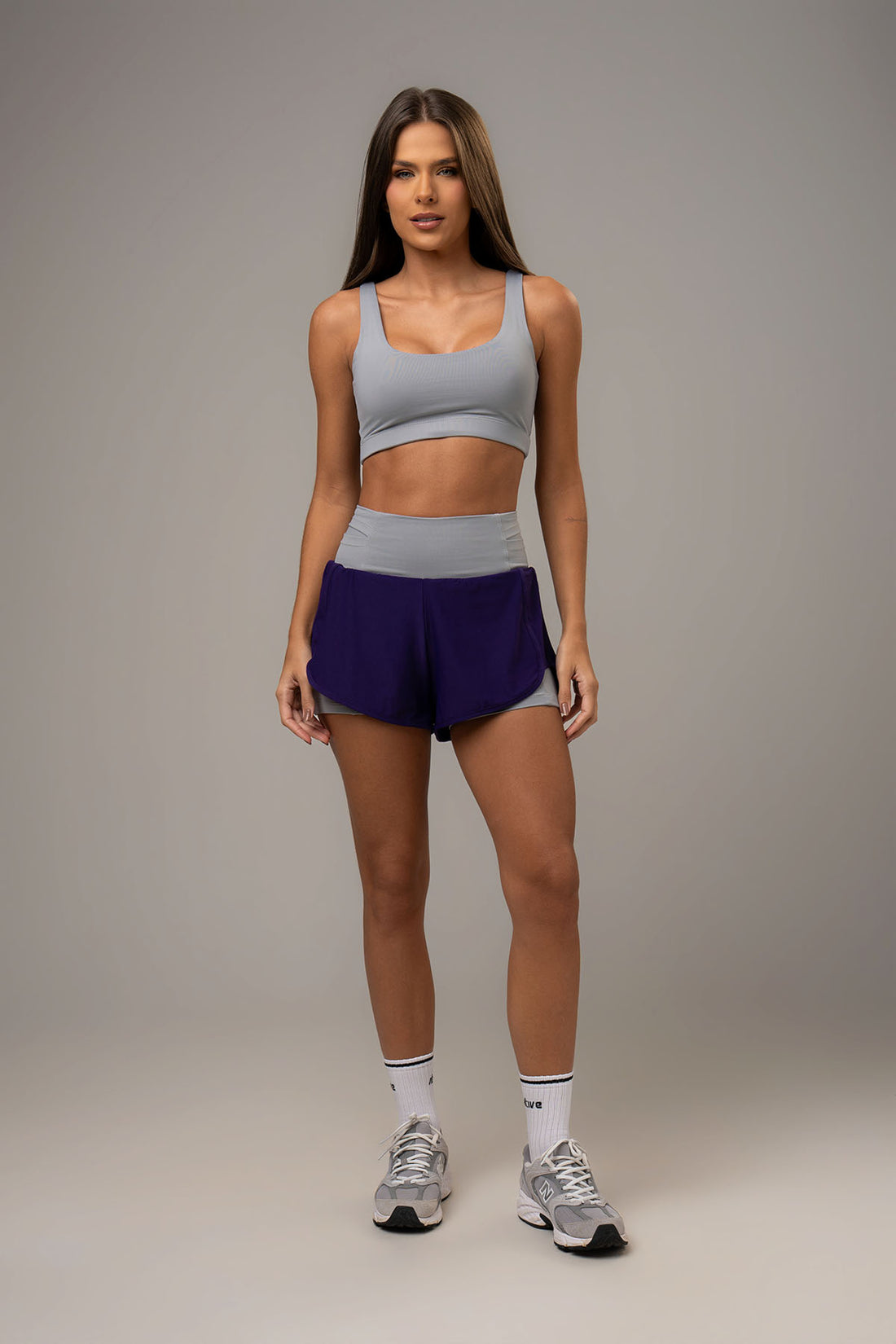 Conjunto Short Duplo e Top Soul Cosmo Violeta
