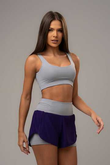Conjunto Short Duplo e Top Soul Cosmo Violeta