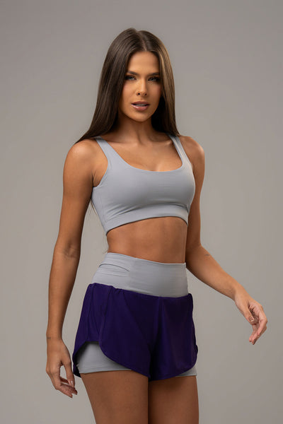 Conjunto Short Duplo e Top Soul Cosmo Violeta