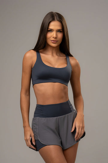 Conjunto Short Duplo e Top Soul Cosmo Grafite