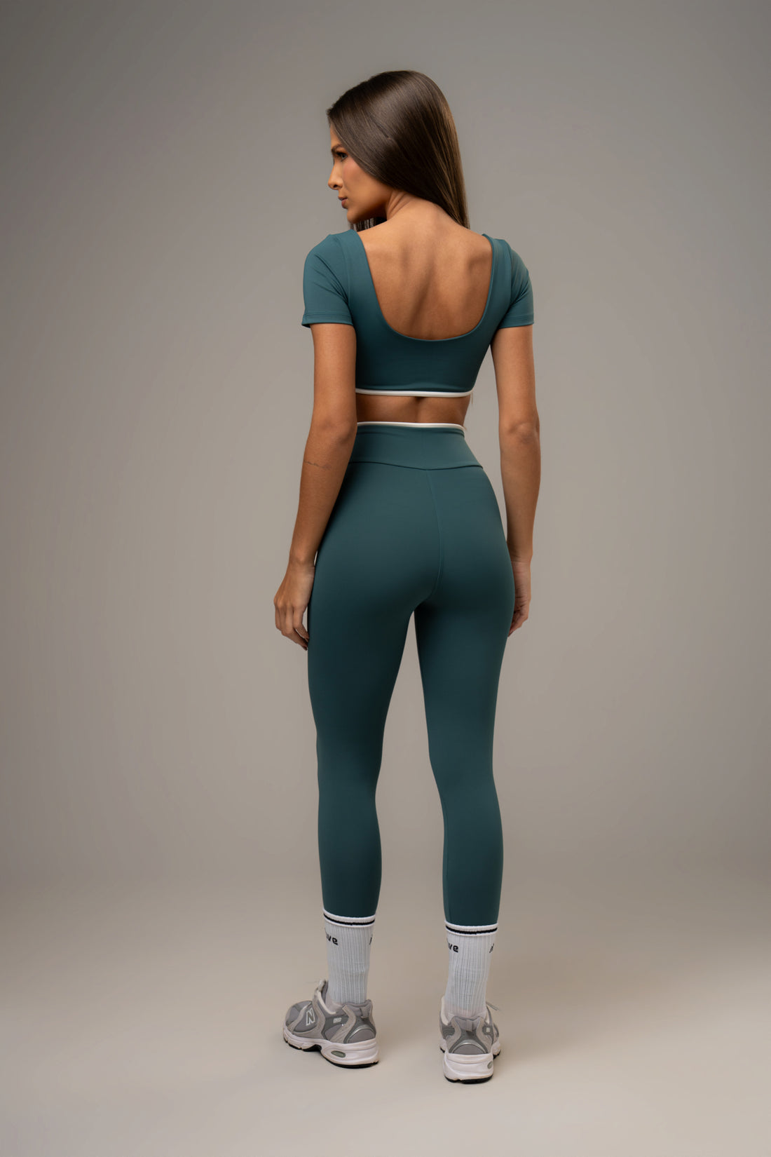 Conjunto Legging e Top Belle Essentials Verde Florest