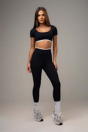 Conjunto Legging e Top Belle Essentials Preto
