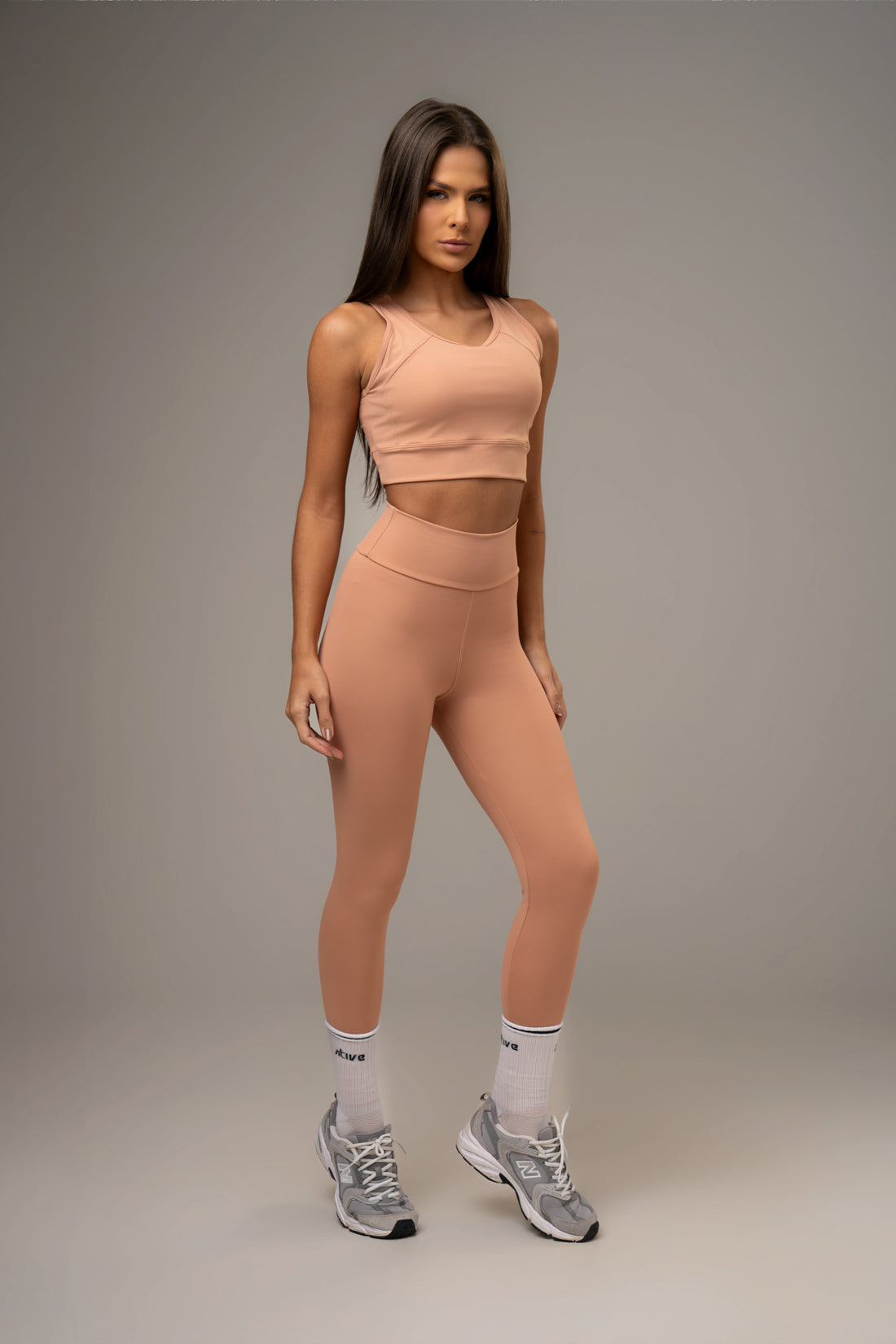 Conjunto Legging e Top High Power Peach