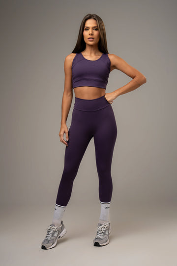 Conjunto Legging e Top High Power Violeta