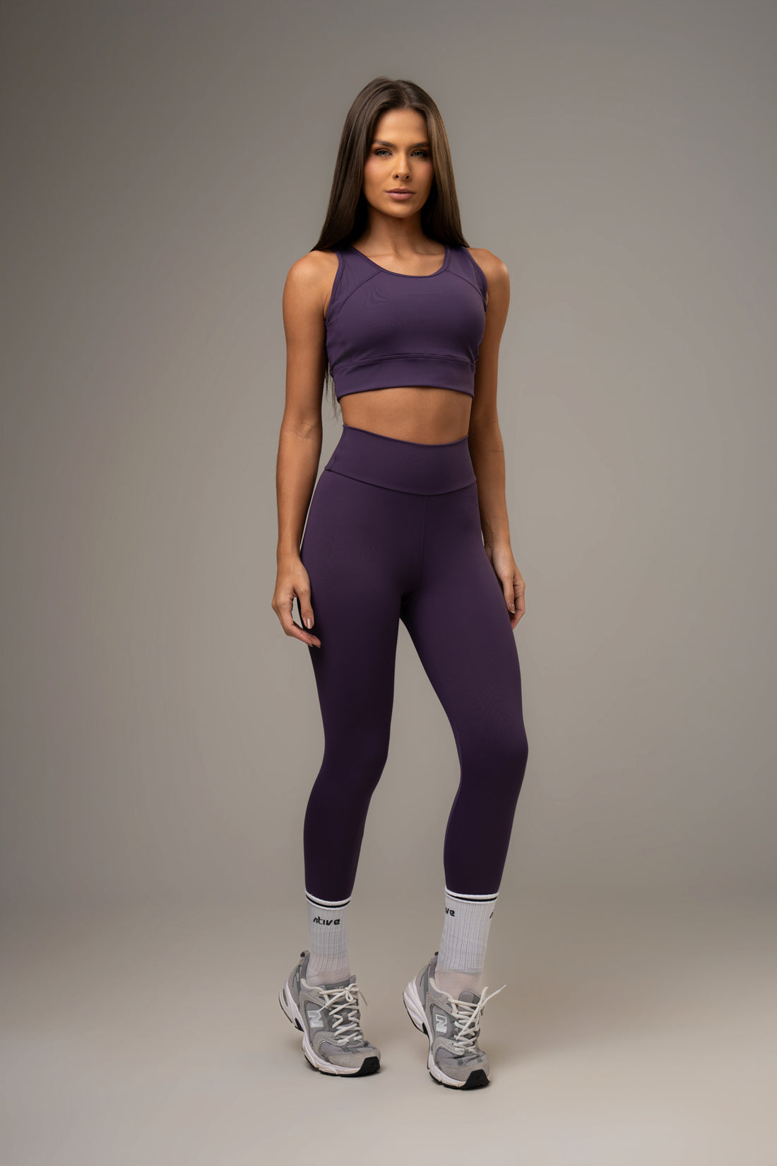 Conjunto Legging e Top High Power Violeta