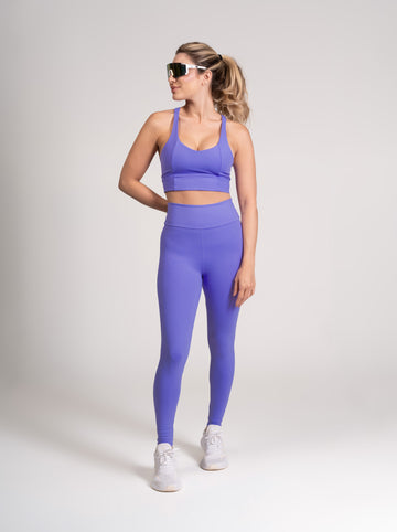 Conjunto Energy Legging e Top Way Lavanda