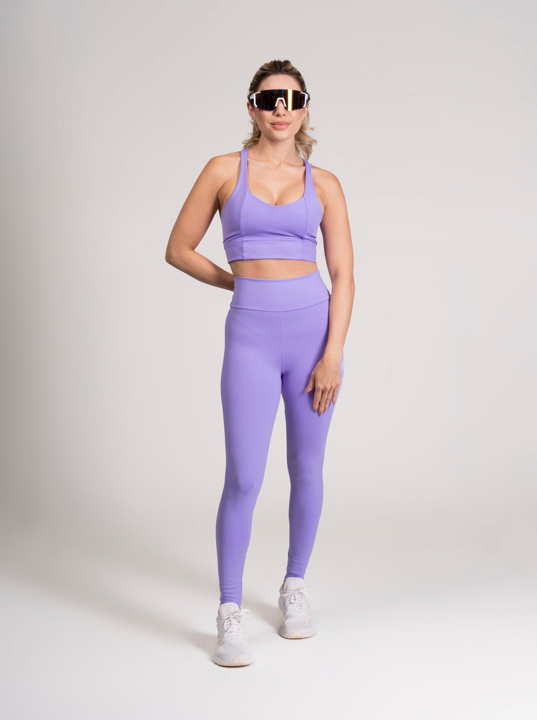 Conjunto Energy Legging e Top Way  Lilás