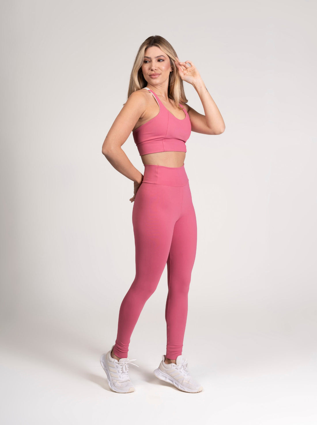 Conjunto Energy Legging e Top Way Rosê