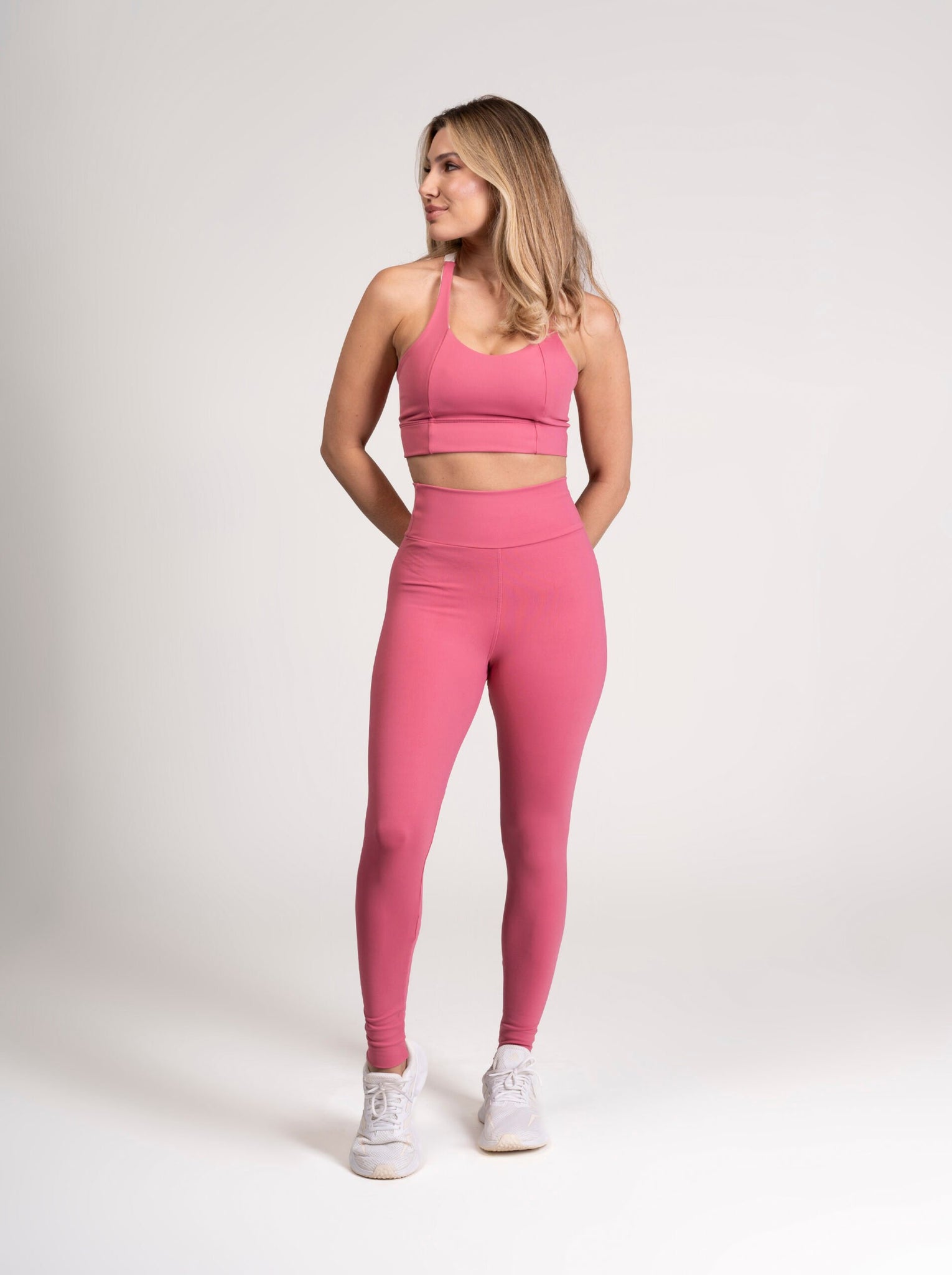 Conjunto Energy Legging e Top Way Rosê