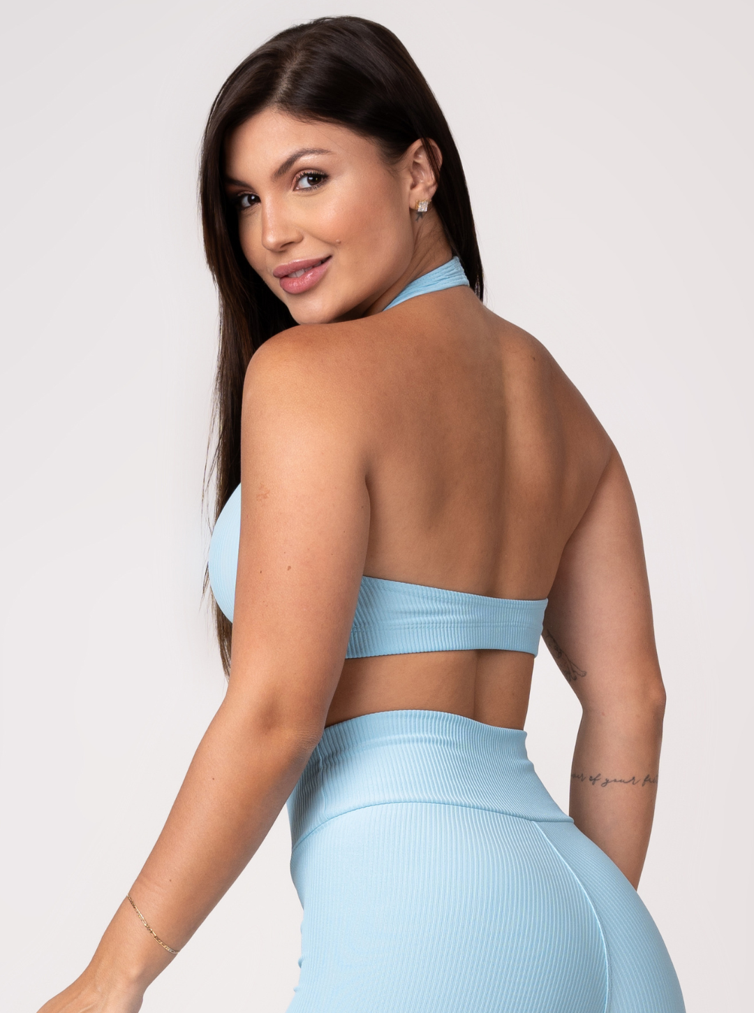 Top Frente Única Flow Azul Céu