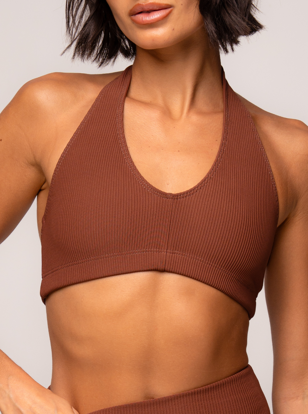 Top Frente Única Flow Avelã