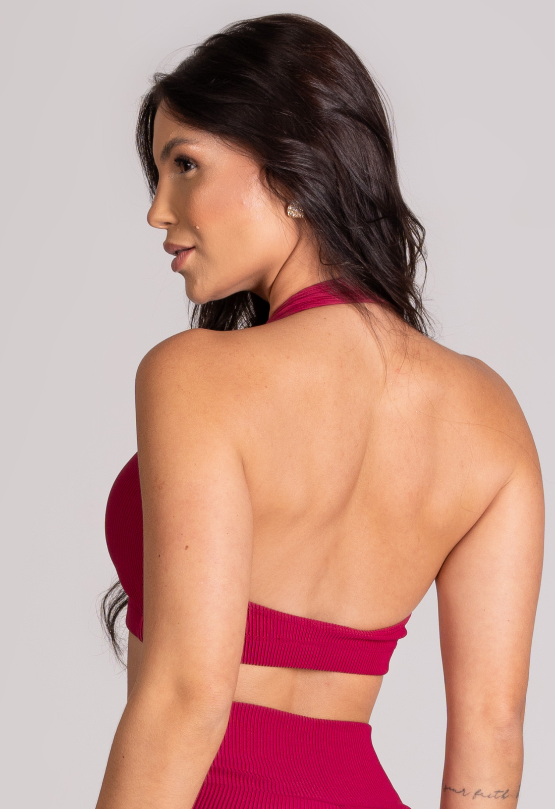 Top Frente Única Flow Cereja