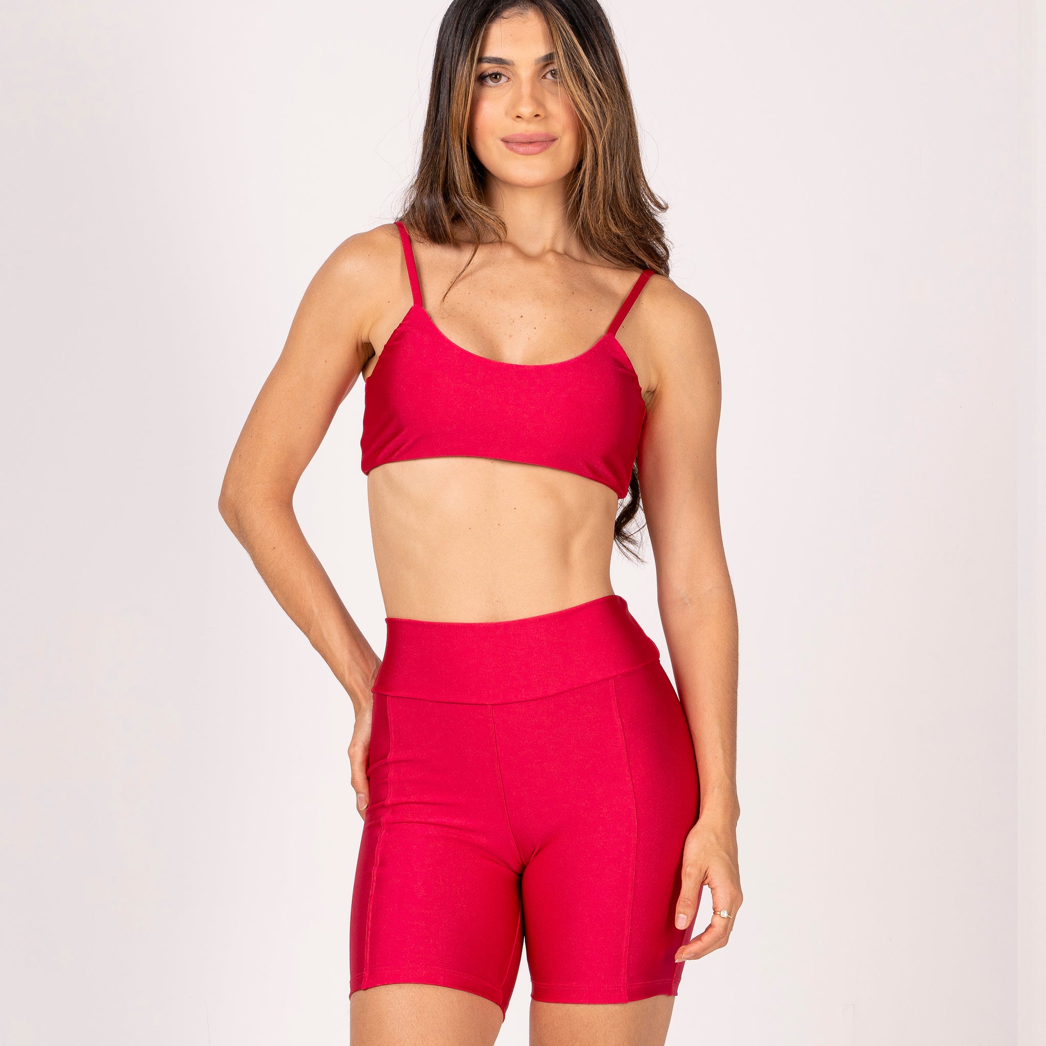 Conjunto Short e Top Fita Hot Pink Premium