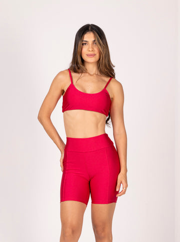 Conjunto Short e Top Fita Hot Pink Premium