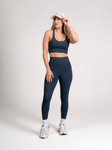 Conjunto Energy Legging e Top Way Chumbo II