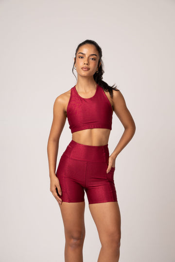 Conjunto Marsala Runner Short e Top Lovers
