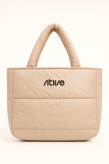 Bolsa Puffer Ative Bege