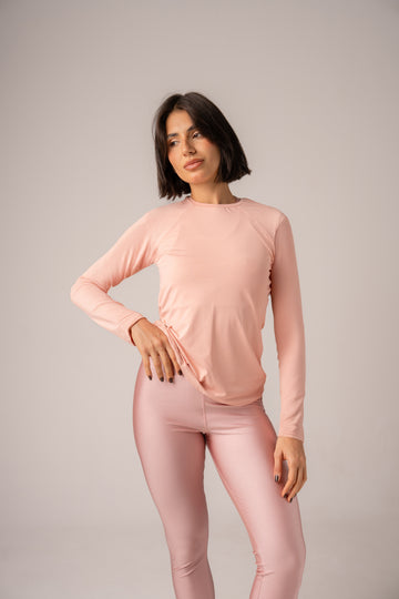 Blusa Manga Longa Soft Rosé