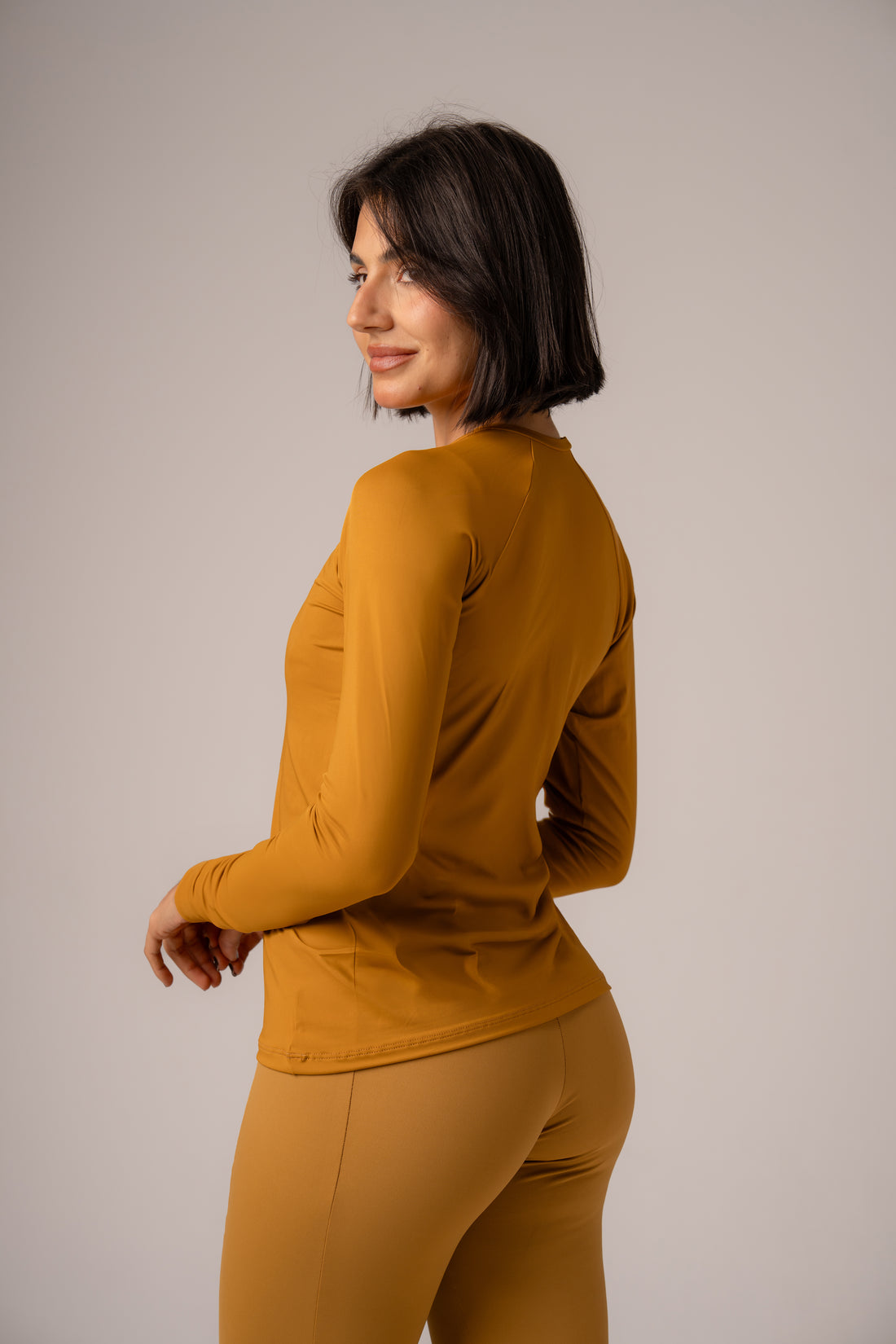 Blusa Manga Longa Soft Caramelo