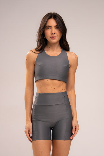 Conjunto Short e Top Runner II Lovers Grafite