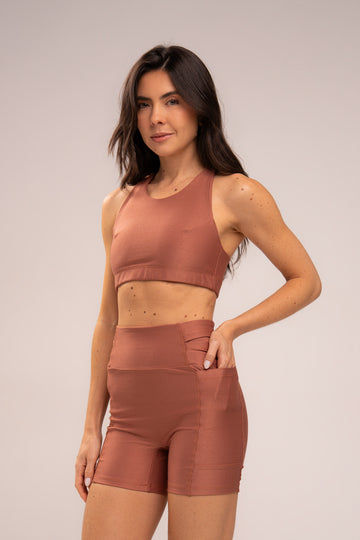 Conjunto Short e Top Runner II Lovers Canela
