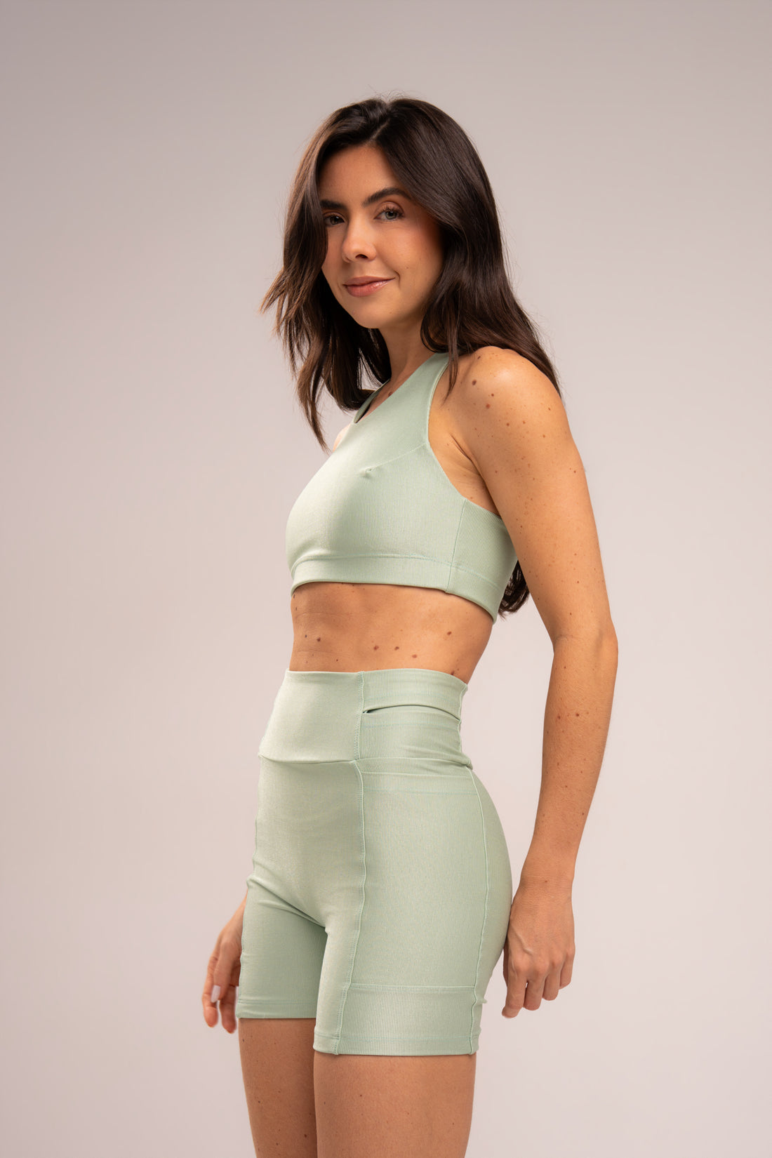 Conjunto Short e Top Runner II Lovers Pastel Green