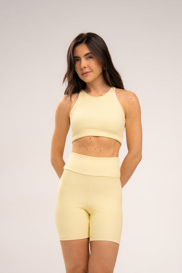 Conjunto Short e Top Nadador Flow Butter Yellow