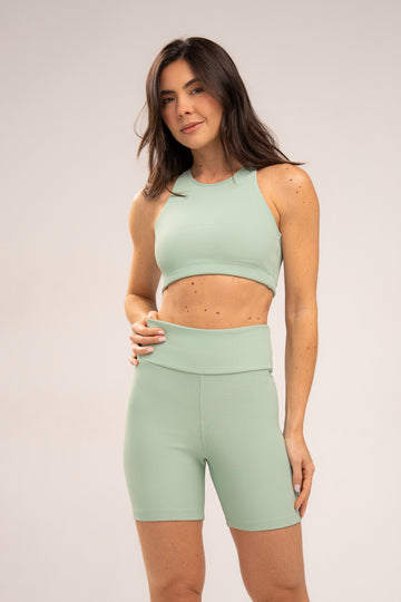 Conjunto Short e Top Nadador Flow Sálvia