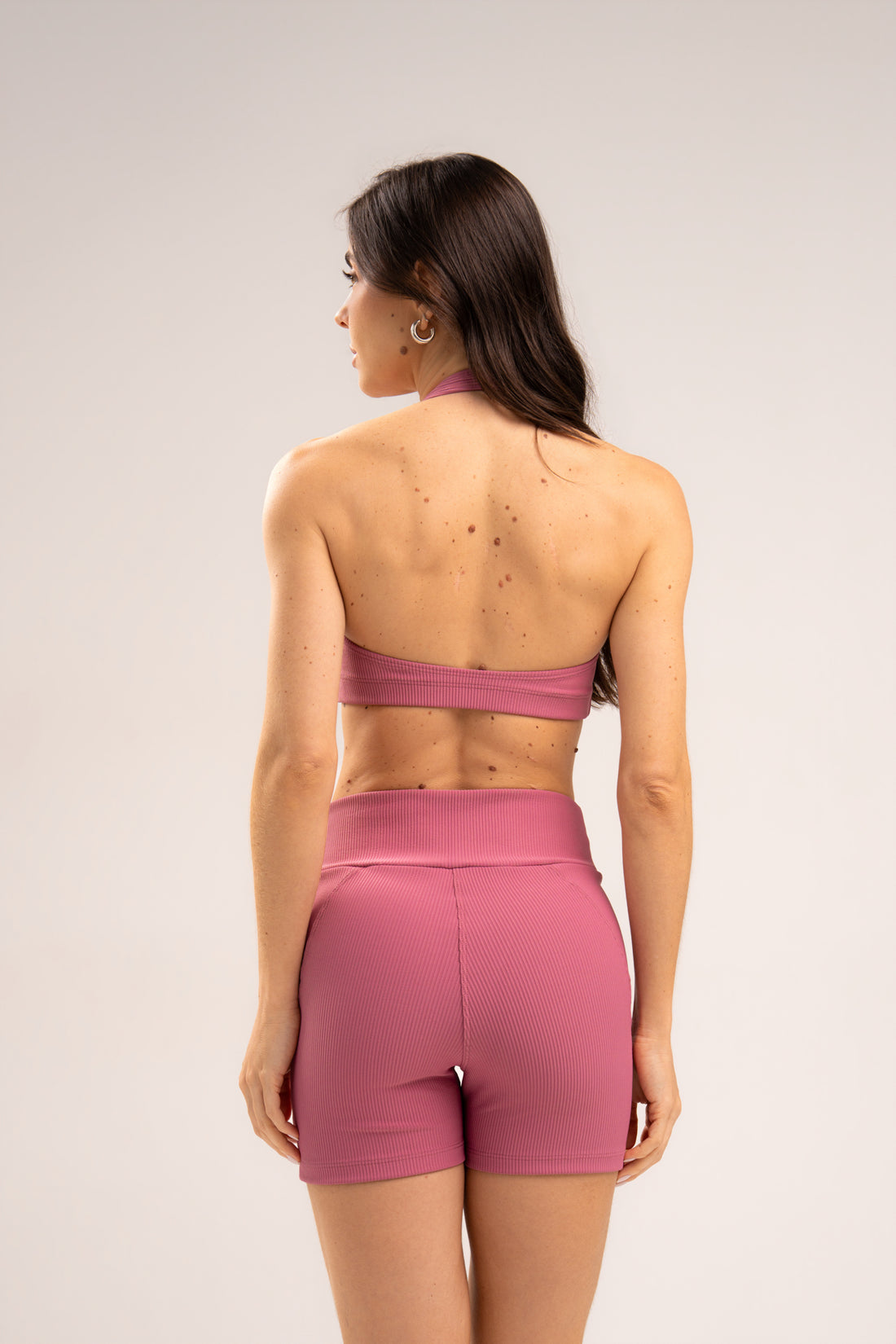 Conjunto Short e Top Frente Única Flow Rosé