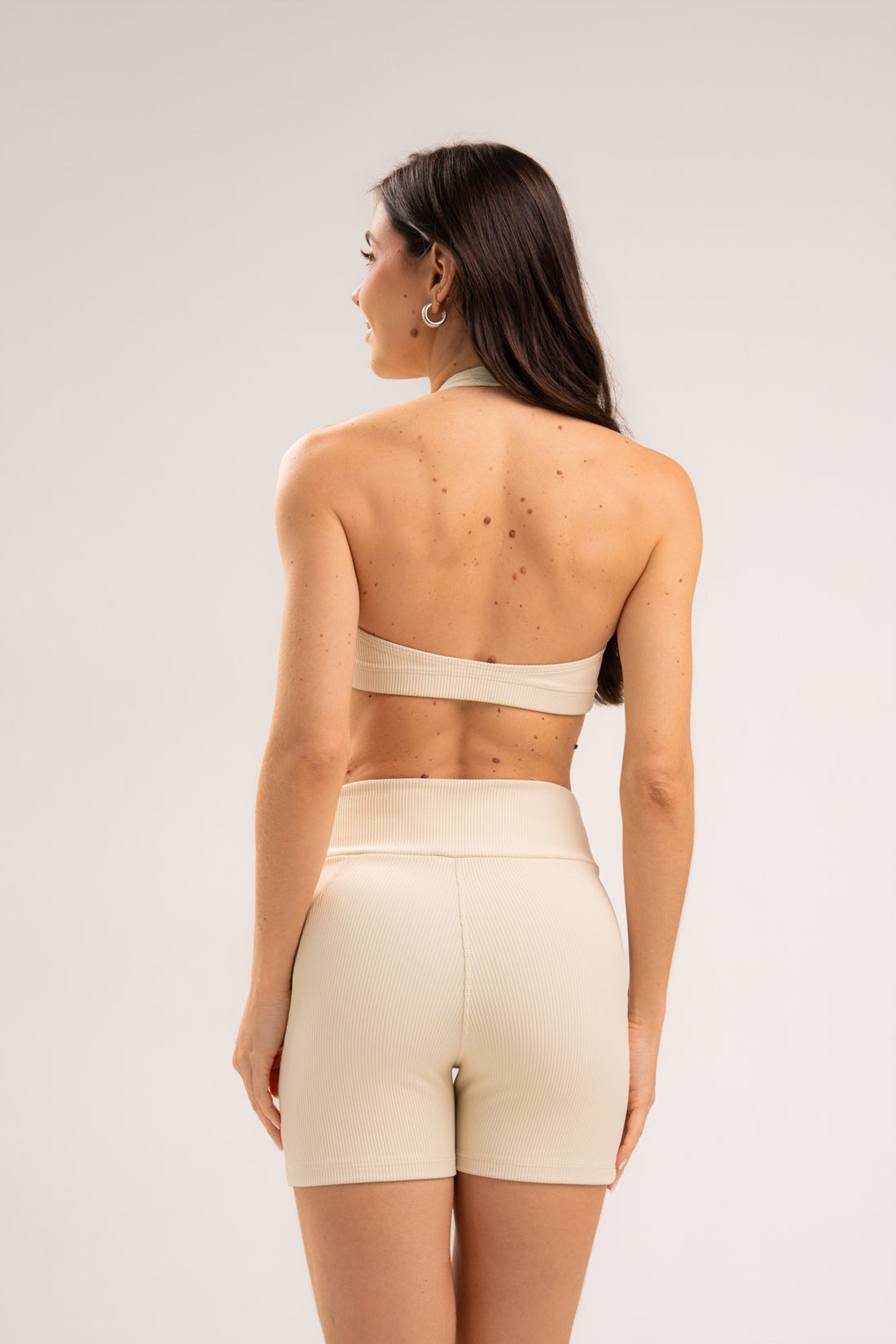 Conjunto Short e Top Frente Única Flow Off White