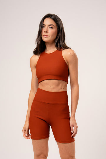 Conjunto Short e Top Nadador Flow Acaju