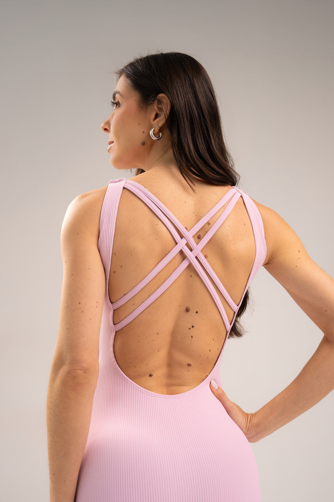 Macaquinho Halter Neck Flow Sweet Pink