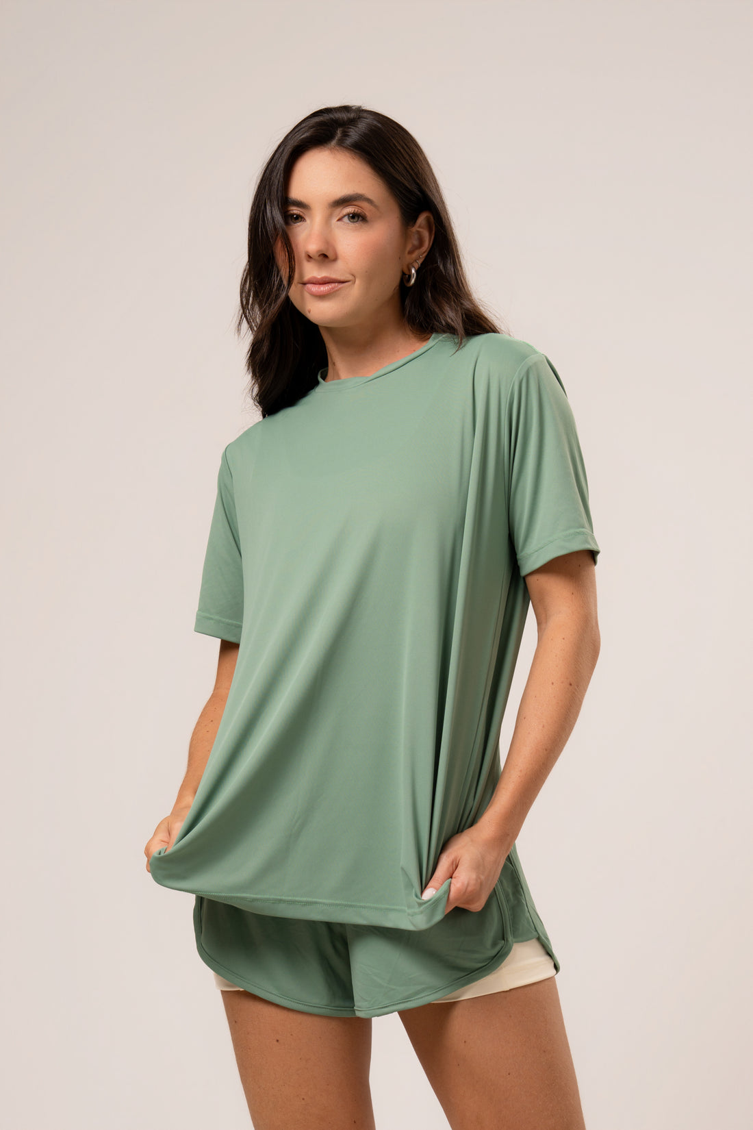 Camiseta Cosmo Silk Sálvia