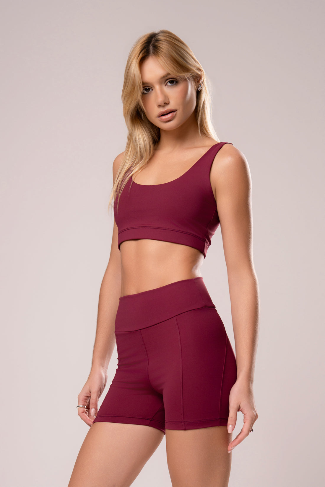 Conjunto Short e Top Soul Power Marsala