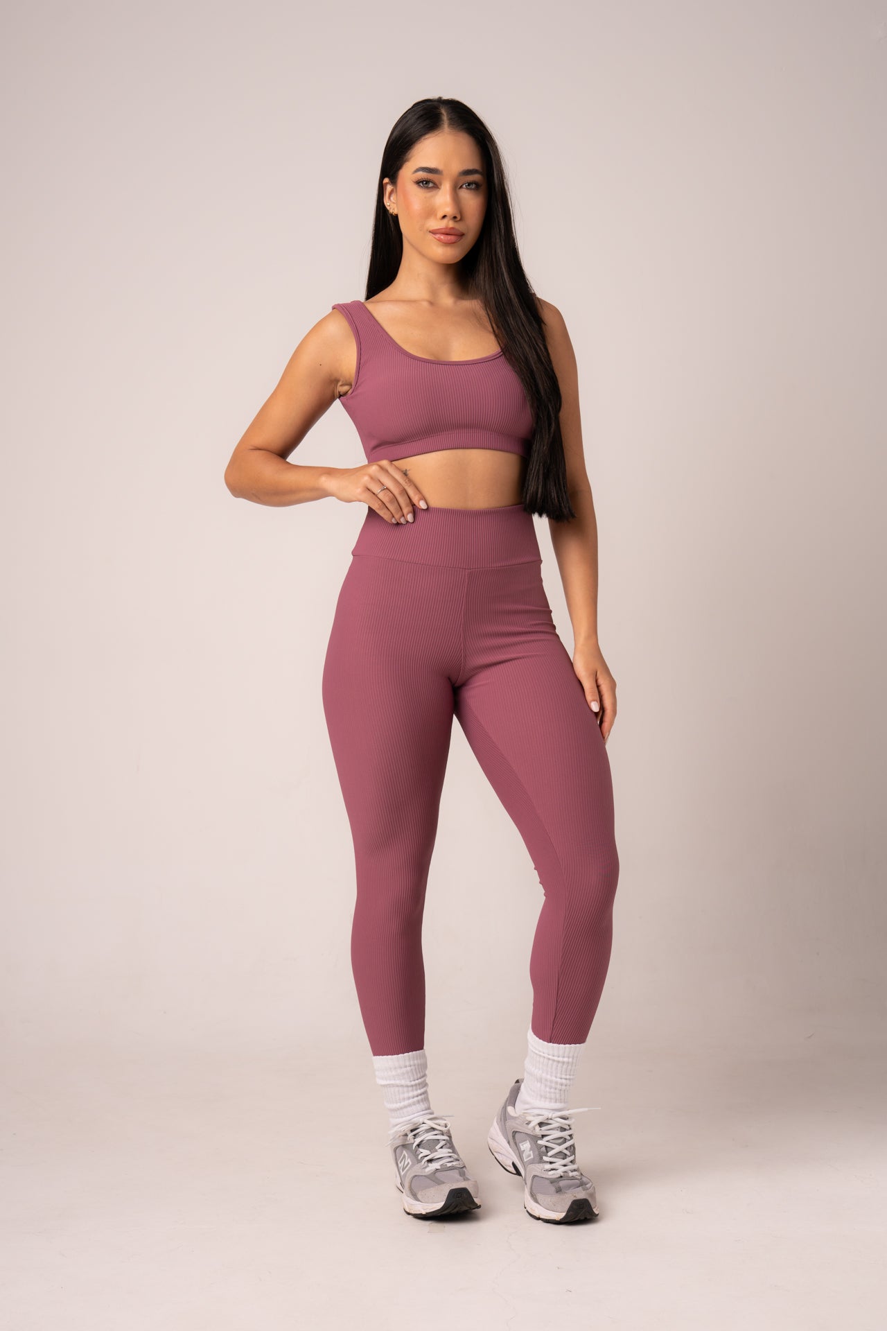 Conjunto Legging e Top Alças Retas Tulip Matte