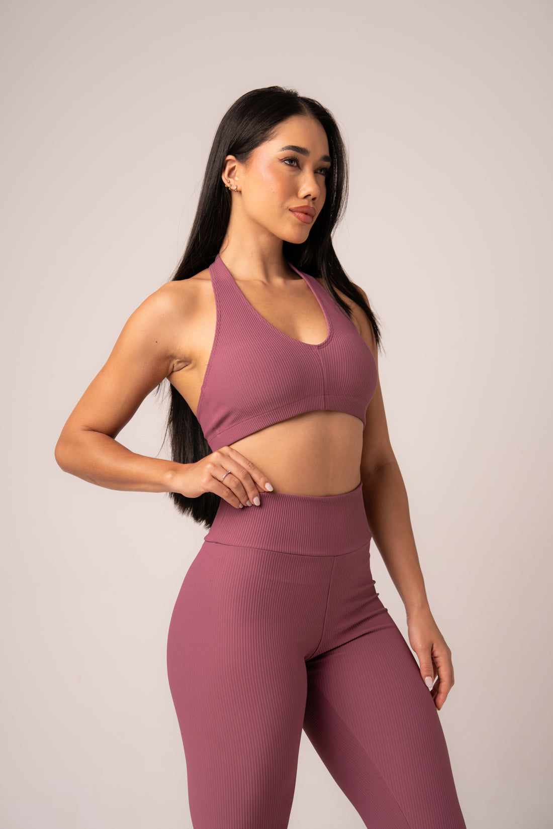 Conjunto Legging e Top Frente Única Flow Tulip Matte