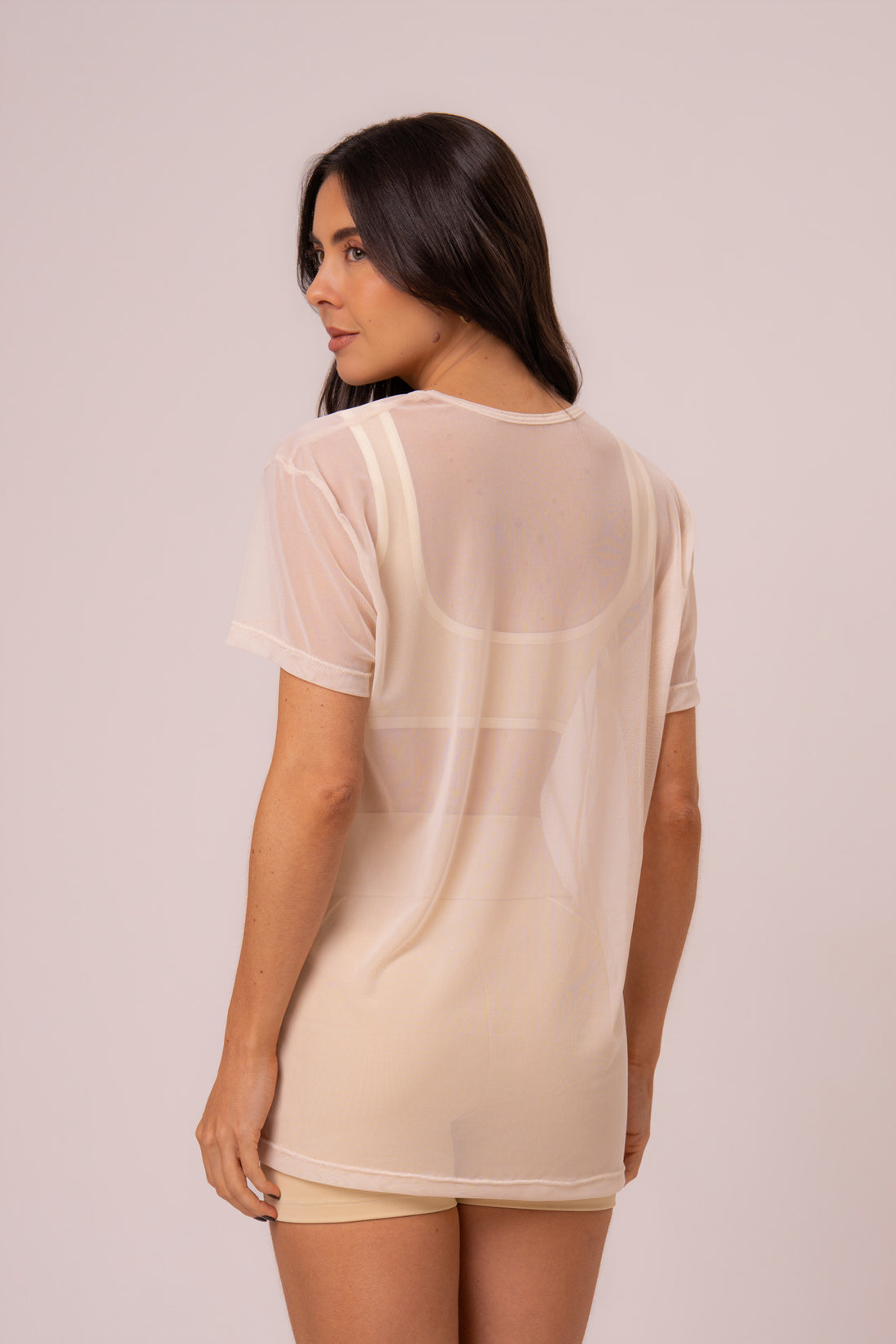 Blusa Tule Vanilla