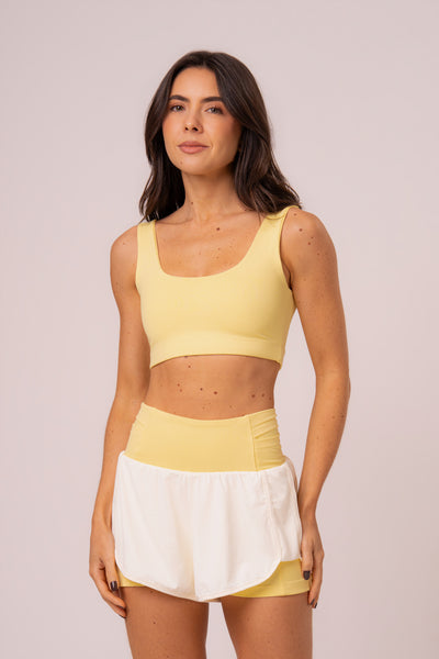 Conjunto Short Duplo e Top Soul Cosmo Butter Yellow