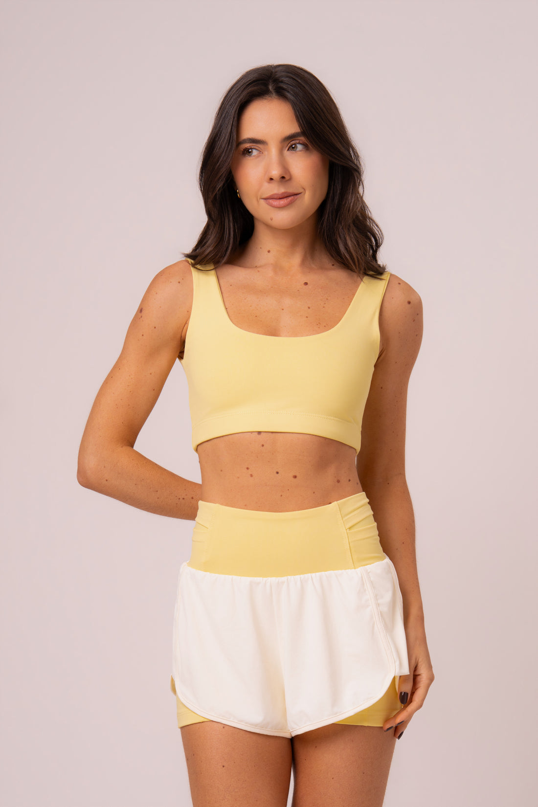 Conjunto Short Duplo e Top Soul Cosmo Butter Yellow