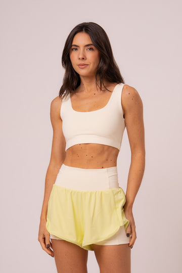 Conjunto Short Duplo e Top Soul Cosmo Off White
